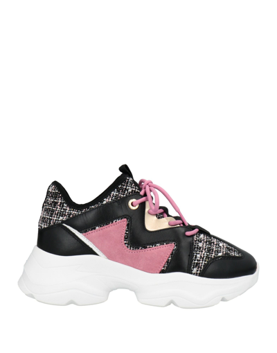 Manila Grace Shoes Women's Black / Pink Sneakers