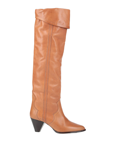 Isabel Marant Knee Boots In Beige