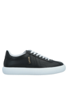 Lanvin Glen Leather Low-top Sneakers In Black