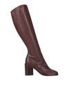 Maison Margiela Knee Boots In Brick Red
