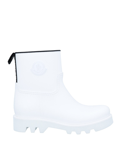 Moncler Ankle Boots In White