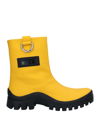 Msgm Ankle Boots In Yellow