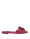 Dolce & Gabbana Sandals In Brick Red