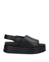 Habille' Italy Sandals In Black