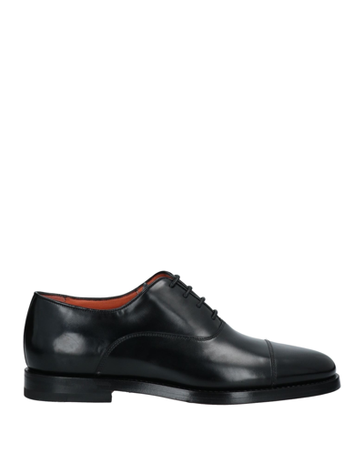 Santoni Lace-up Shoes In Black