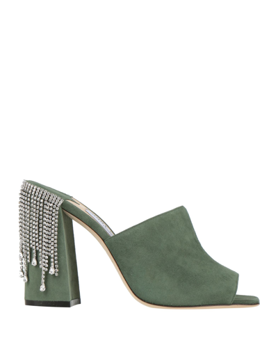 Jimmy Choo Sandals In Green