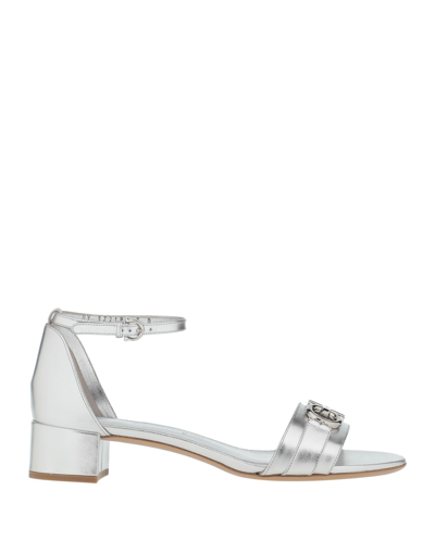 Ferragamo Sandals In Silver