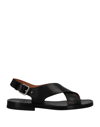 CHURCH'S CHURCH'S MAN SANDALS BLACK SIZE 7 CALFSKIN