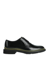 TOD'S TOD'S MAN LACE-UP SHOES BLACK SIZE 7 CALFSKIN
