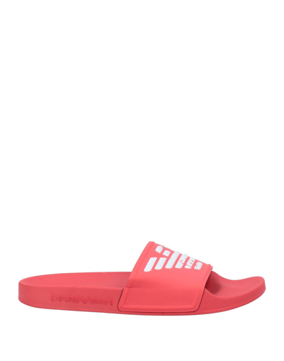 Emporio Armani Sandals In Red