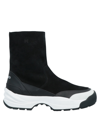 Kenzo Chunky Sole Leather Boots In Black