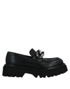 Casadei Chain-detail Chunky Leather Loafers In Black
