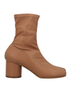 Maison Margiela Ankle Boots In Tan