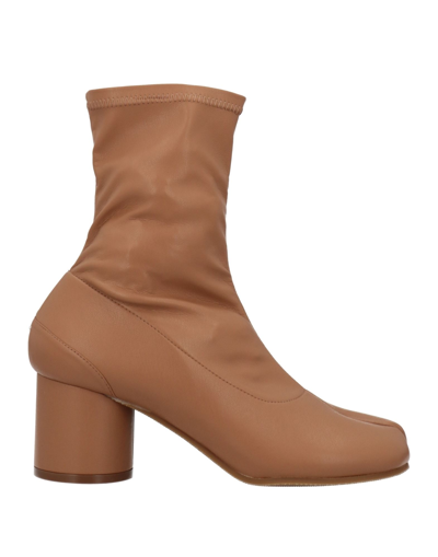 Maison Margiela Ankle Boots In Tan
