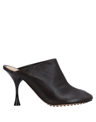 Bottega Veneta Woman Mules & Clogs Dark Brown Size 4.5 Soft Leather