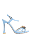 Gianni Marra Sandals In Sky Blue