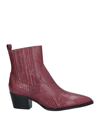 Maliparmi Ankle Boots In Red