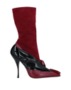 Miu Miu Ankle Boots In Brick Red