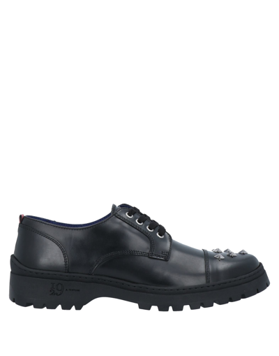 I29 A.testoni Lace-up Shoes In Black