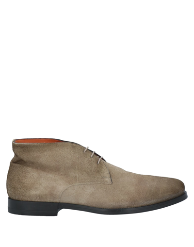 Santoni Ankle Boots In Grey