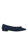 Prada Ballet Flats In Dark Blue