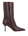 Francesco Russo Ankle Boots In Red