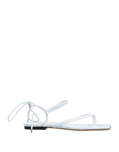 Iro Toe Strap Sandals In White