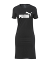Puma Women's Essentials Slim Graphic T-shirt Dress In Black