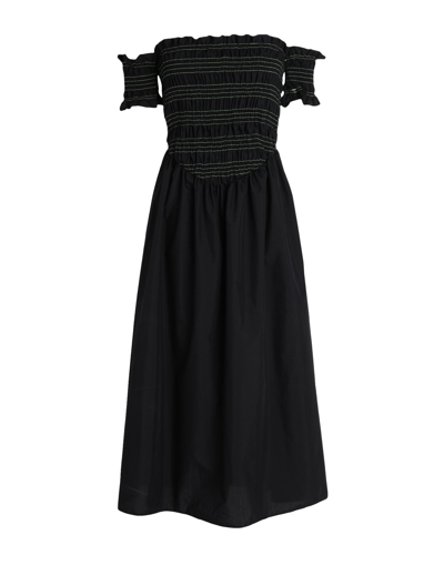 Topshop Midi Dresses In Black