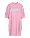 Msgm Short Dresses In Pink