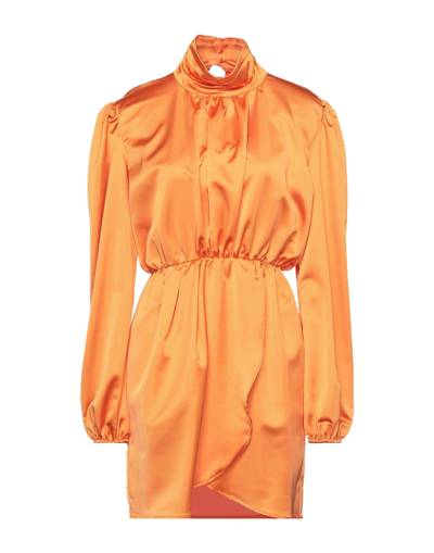 Simona-a Short Dresses In Orange