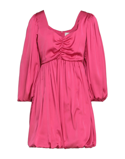 Mariuccia Short Dresses In Fuchsia