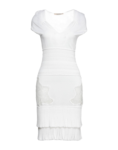 Roberto Cavalli Midi Dresses In White