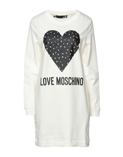 Love Moschino Short Dresses In White