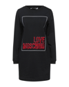 Love Moschino Short Dresses In Black