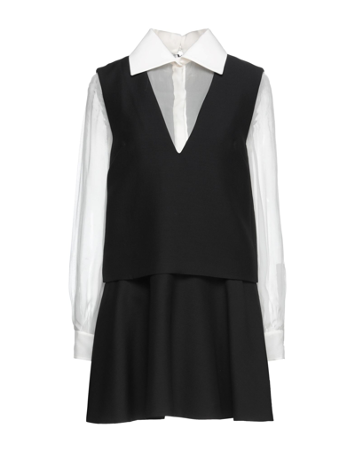 Valentino Short Dresses In Black