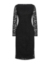 Valentino Lace Midi Dress In Black