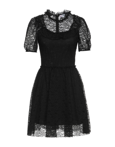 Red Valentino Short Dresses In Black