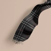 Burberry The Classic Check Cashmere Scarf In Charcoal Check