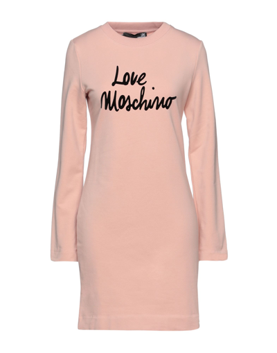 Love Moschino Short Dresses In Pink