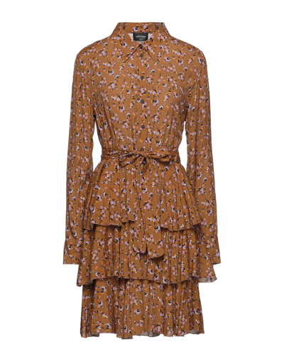 Ottod'ame Short Dresses In Brown