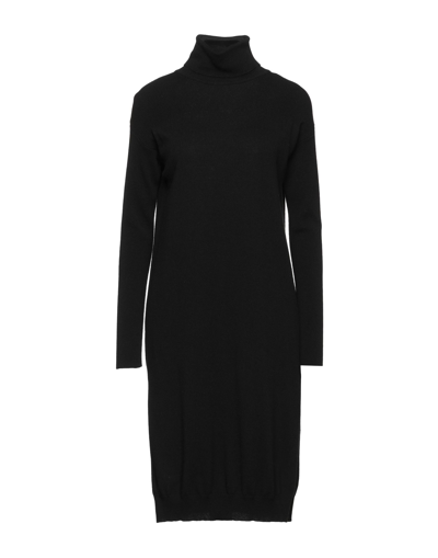 Seventy Sergio Tegon Midi Dresses In Black