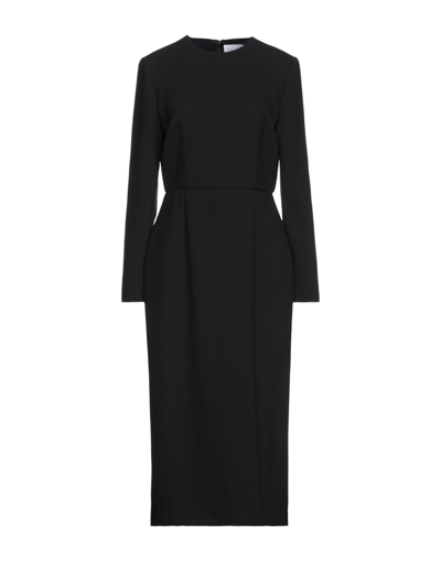 Valentino Midi Dresses In Black