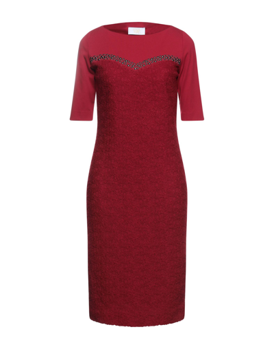 Vdp Collection Midi Dresses In Red
