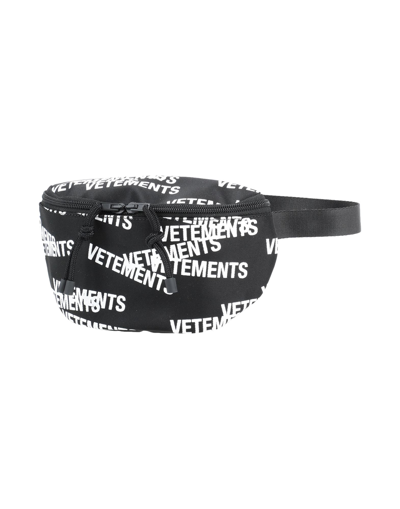 Vetements Bum Bag Black Size - Polyamide