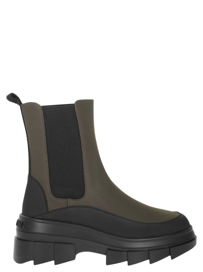 Stuart Weitzman Megalift Chelsea Boot In Military
