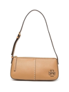 Tory Burch Mcgraw Wedge Leather Shoulder Bag In Brown