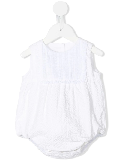 Nanos Babies' Sleeveless Ruffled Shorties In White