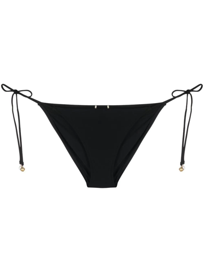 Tory Burch Tie-side Bikini Briefs In Black