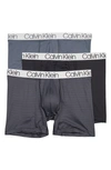 Calvin Klein 3-pack Performance Boxer Briefs In 0f6 Tur/ Hstb/ Bl